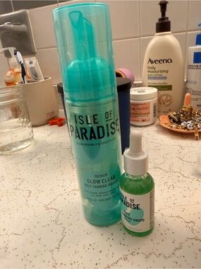 Isle of Paradise Teal Self-Tanning Mousse & Drops Duo